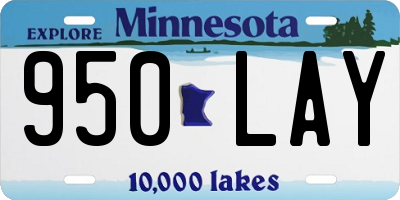 MN license plate 950LAY