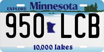 MN license plate 950LCB