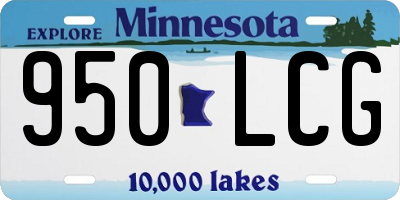 MN license plate 950LCG