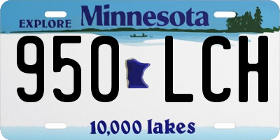 MN license plate 950LCH
