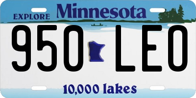 MN license plate 950LEO