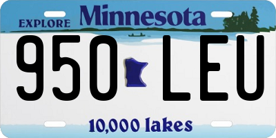 MN license plate 950LEU