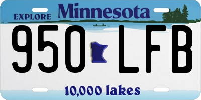 MN license plate 950LFB