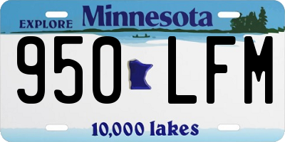 MN license plate 950LFM