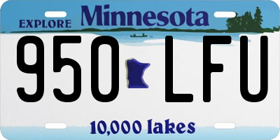 MN license plate 950LFU