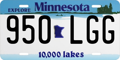 MN license plate 950LGG