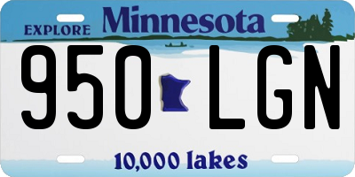 MN license plate 950LGN