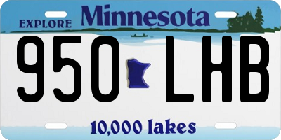 MN license plate 950LHB