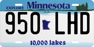 MN license plate 950LHD