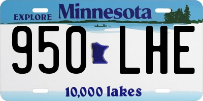 MN license plate 950LHE
