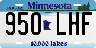 MN license plate 950LHF