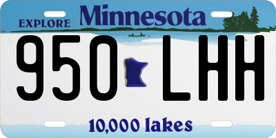 MN license plate 950LHH