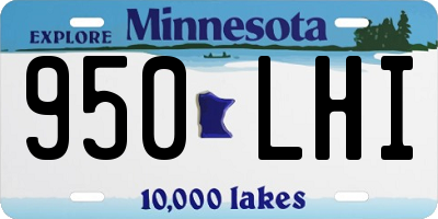 MN license plate 950LHI