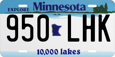 MN license plate 950LHK