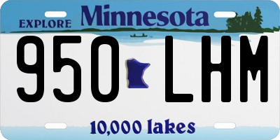 MN license plate 950LHM