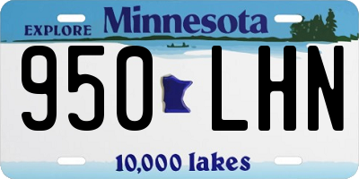 MN license plate 950LHN
