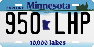 MN license plate 950LHP