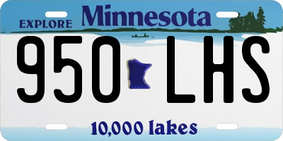 MN license plate 950LHS