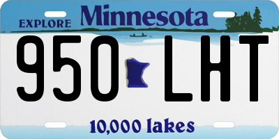 MN license plate 950LHT