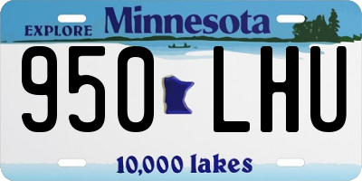 MN license plate 950LHU
