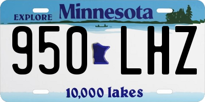 MN license plate 950LHZ