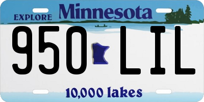 MN license plate 950LIL