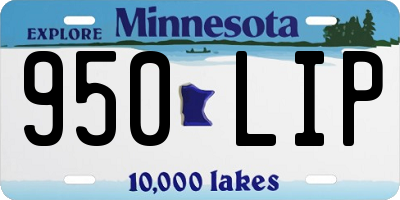 MN license plate 950LIP