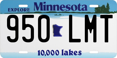 MN license plate 950LMT