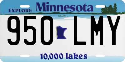 MN license plate 950LMY