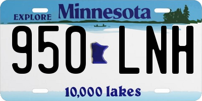 MN license plate 950LNH