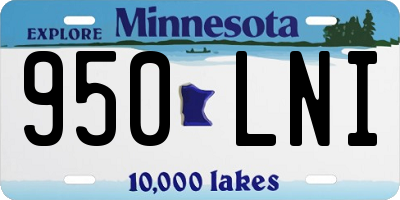 MN license plate 950LNI