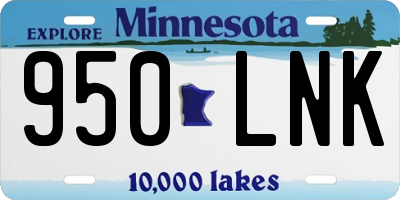 MN license plate 950LNK