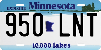 MN license plate 950LNT
