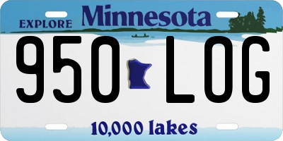 MN license plate 950LOG