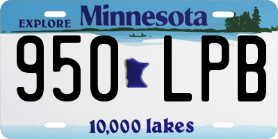 MN license plate 950LPB