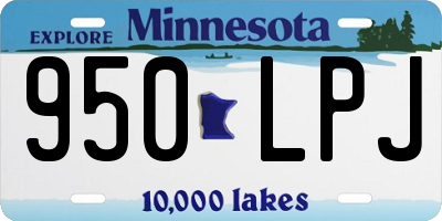MN license plate 950LPJ