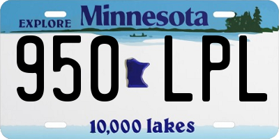 MN license plate 950LPL