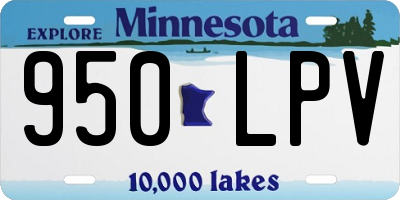 MN license plate 950LPV
