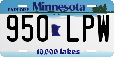 MN license plate 950LPW