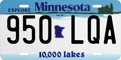 MN license plate 950LQA