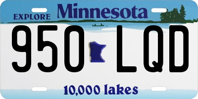 MN license plate 950LQD