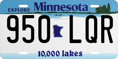 MN license plate 950LQR