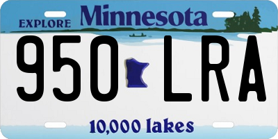 MN license plate 950LRA