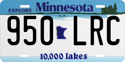 MN license plate 950LRC