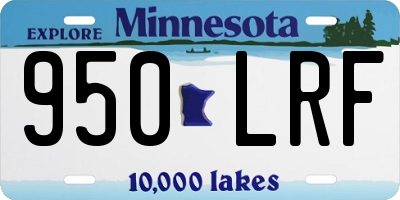 MN license plate 950LRF