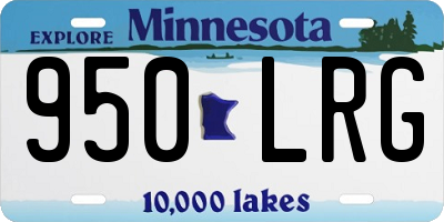 MN license plate 950LRG
