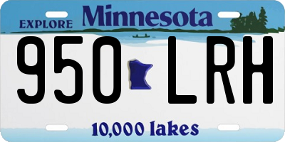 MN license plate 950LRH