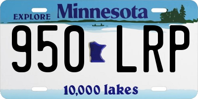 MN license plate 950LRP