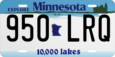 MN license plate 950LRQ