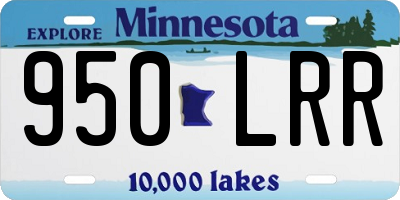 MN license plate 950LRR